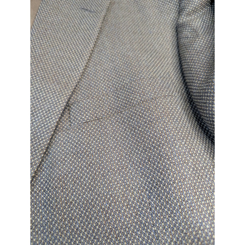 Corbin William Kurtz Mens 46R Blazer Sport Coat Tan Brown Wool Blend 2 Button - Picture 4 of 12